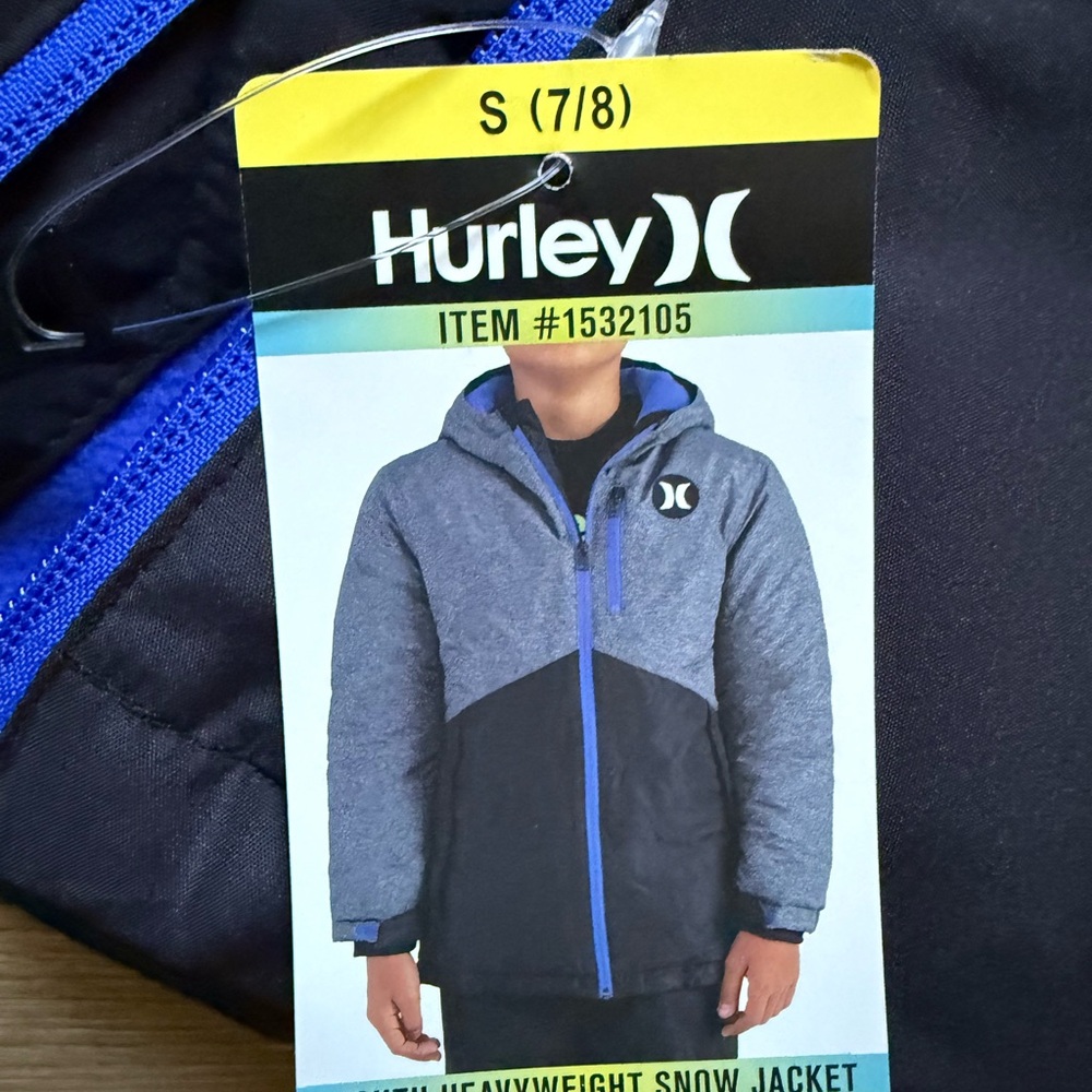 Kids Hurley Black and Blue Jacket